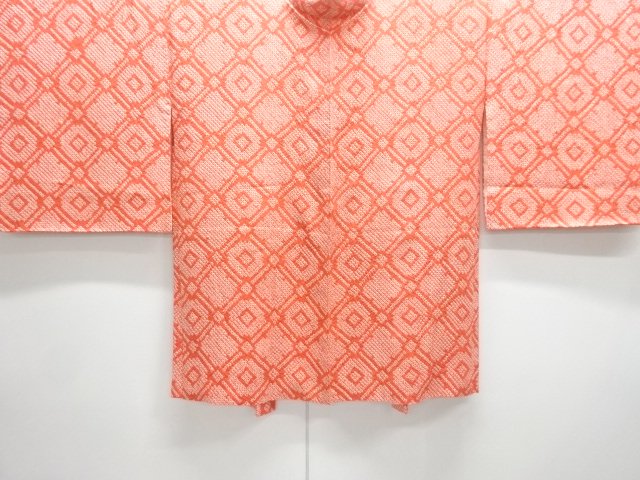 JAPANESE KIMONO / UNUSED HAORI COAT / GRID 